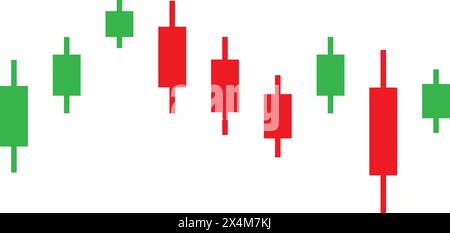 Aktienkursindikator Diagramm Symbol Vektor Illustration Symbol Design Stock Vektor