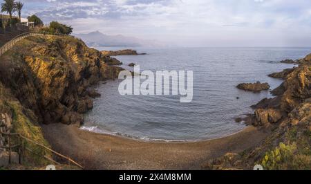 Cami de Ronda, ein Küstenweg zwischen Llanca und Port de la Selva in Costa Brava, Katalonien Stockfoto