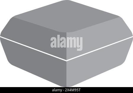 Styroporschaumstoff Lunchbox Icon Vektor Illustration Design Stock Vektor