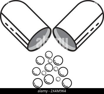 Medizinischer Pil Icon Vektor Illustration Logo Design Stock Vektor