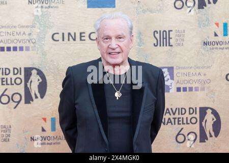 Rom, Italien. Mai 2024. Giorgio Moroder besucht den roten Teppich der Donatello Awards 2024 in den Cinecittà Studios in Rom (Foto: Matteo Nardone/Pacific Press) Credit: Pacific Press Media Production Corp./Alamy Live News Stockfoto