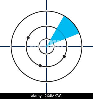 Symboldesign für Radarvektorsymbole Stock Vektor