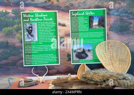 Center Trail Display, California Trail Interpretive Center, California Trail National Historic Trail, Nevada Stockfoto