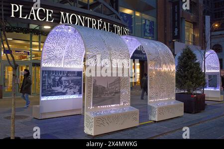 Kanada, Montreal, Place Montreal Trust, Weihnachtsdekoration, Stockfoto