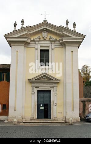 Marienkirche in Palmis (Kirche Domine quo Vadis). An diesem Ort fragte der hl. Peter Jesus: "Herr, wohin gehst du?" (Lateinisch: Domine, quo vadis?) Stockfoto