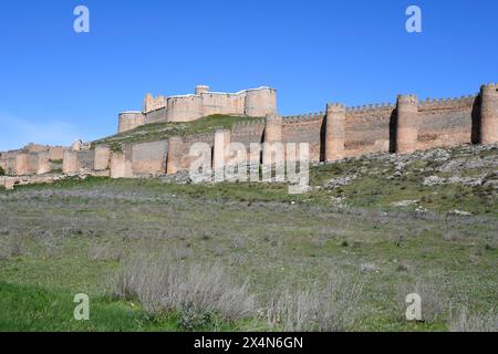 Berlanga de Duero, Schloss (15. Jahrhundert). Provinz Soria, Castilla y Leon, Spanien. Stockfoto