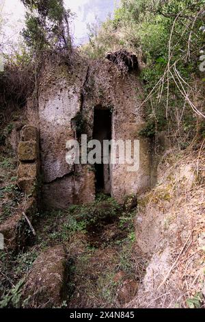 Italien, Latium, Cerveteri (Rom), etruskischen Friedhof Stockfoto