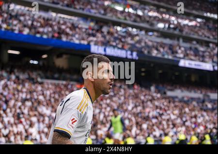 Madrid, Spanien. Mai 2024. MADRID, SPANIEN - 04. MAI: Dani Ceballos von Real Madrid beim Fußballspiel La Liga EA Sports 2023/24 zwischen Real Madrid und Cadiz CF im Estadio Santiago Bernabeu am 4. Mai 2024 in Madrid, Spanien. Quelle: Unabhängige Fotoagentur/Alamy Live News Stockfoto