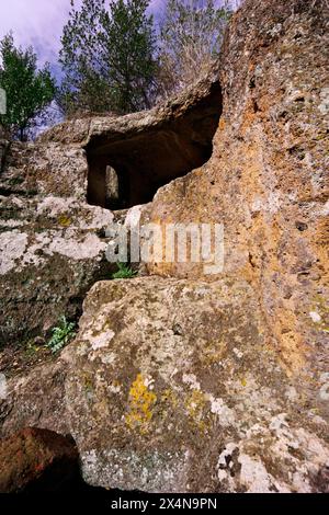 Italien, Latium, Cerveteri, etruskischen Friedhof Stockfoto