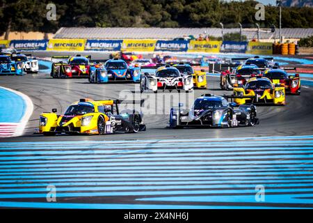 Le Castellet, Frankreich. Mai 2024. Start des Rennens, Abfahrt während der 2. Runde des Michelin Le Mans Cup 2024 auf dem Circuit Paul Ricard vom 3. Bis 5. Mai 2024 in Le Castellet, Frankreich - Foto Paulo Maria/DPPI Credit: DPPI Media/Alamy Live News Stockfoto