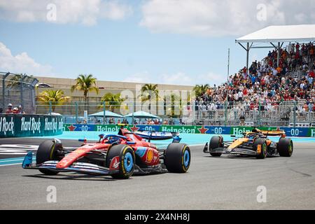 Miami Gardens, FL, USA. Mai 2024. Sprint. Rennen. F1 Miami GP am 4. Mai 2024 im Miami International Autodrome in Miami Gardens, Florida, USA. Quelle: Yaroslav Sabitov/YES Market Media/Alamy Live News. Stockfoto