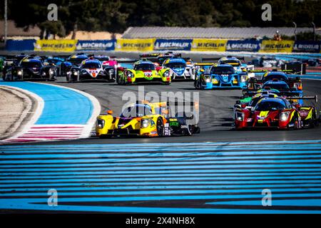 Le Castellet, Frankreich. Mai 2024. Start des Rennens, Abfahrt während der 2. Runde des Michelin Le Mans Cup 2024 auf dem Circuit Paul Ricard vom 3. Bis 5. Mai 2024 in Le Castellet, Frankreich - Foto Paulo Maria/DPPI Credit: DPPI Media/Alamy Live News Stockfoto