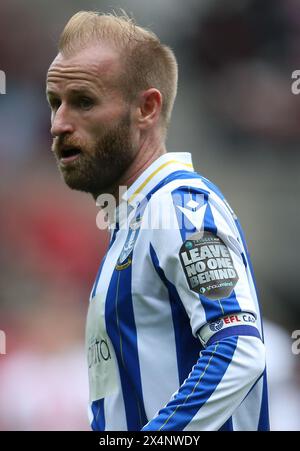 Barry Bannan am Mittwoch von Sheffield während des Sky Bet Championship-Spiels zwischen Sunderland und Sheffield Wednesday im Stadium of Light, Sunderland am Samstag, den 4. Mai 2024. (Foto: Michael Driver | MI News) Credit: MI News & Sport /Alamy Live News Stockfoto