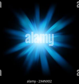 Lichtfiltereffekt, Reflexionsbild Des Funkelnden Lichts Stockfoto