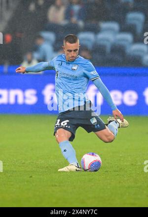 Sydney, Australien. Mai 2024. Das Team Joel Bruce King of Sydney FC wird im Allianz Stadium während des Spiels der Isuzu UTE A-League 2023-24 im Elimination Finals zwischen Sydney FC und Macarthur FC in Aktion gesehen. Endstand Sydney FC 4: 0 Macarthur FC. (Foto: Luis Veniegra/SOPA Images/SIPA USA) Credit: SIPA USA/Alamy Live News Stockfoto