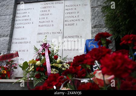 Torino, Italien. Mai 2024. In Gedenken an Superga, Norditalien - Samstag, 4. Mai 2024. Sport - Fußball . (Foto: Spada/LaPresse) Credit: LaPresse/Alamy Live News Stockfoto