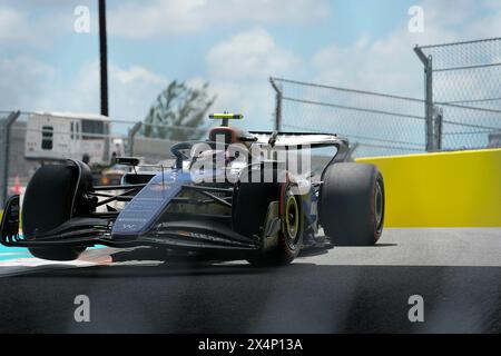 Miami, Vereinigte Staaten. Mai 2024. 04.05.2024, Miami International Autodrome, Miami, Formel 1 Crypto.com Miami Grand Prix, Foto Logan Sargeant (USA), Williams Racing Credit: dpa/Alamy Live News Stockfoto