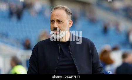 Deutschland. Mai 2024. Erste Liga, Fußball, Fußball, 1. Bundesliga, TSG Hoffenheim - RB Leipzig, Deutschland, Sinsheim, PreZero Arena f.l. Trainer Pellegrino Matarazzo (TSG 1899 Hoffenheim). Quelle: HMB Media/Alamy Live News Stockfoto