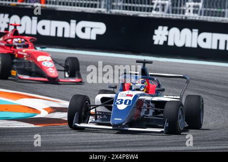 Miami, Florida, USA. Mai 2024. 30 MARTI Nerea (Spa), Campos Racing, Tatuus F4-T-421, Action während der 2. Runde der F1 Academy Championship 2024 vom 3. Bis 5. Mai 2024 auf dem Miami International Autodrome in Miami, USA - Foto Xavi Bonilla/DPPI Credit: DPPI Media/Alamy Live News Stockfoto
