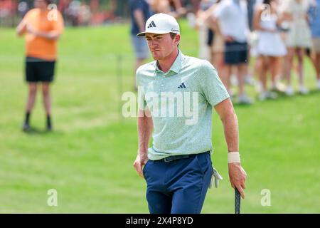 McKinney, TX, USA. Mai 2024. Nick Dunlap im 6. Loch während der dritten Runde des CJ CUP Byron Nelson Golfturniers auf der TPC Craig Ranch in McKinney, Texas. Gray Siegel/CSM/Alamy Live News Stockfoto