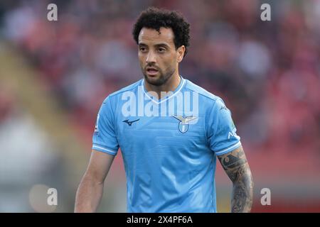 Monza, Italien. Mai 2024. Felipe Anderson von SS Lazio sieht sich während des Spiels der Serie A im U-Power Stadium in Monza an. Der Bildnachweis sollte lauten: Jonathan Moscrop/Sportimage Credit: Sportimage Ltd/Alamy Live News Stockfoto