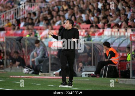 Girona, Spanien. Mai 2024. GIRONA, SPANIEN - 4. MAI: Spiel zwischen Girona FC und FC Barcelona während der La Liga am 4. Mai 2024 in Girona, Spanien. (Foto: Sara Aribó/PxImages) Credit: PX Images/Alamy Live News Stockfoto