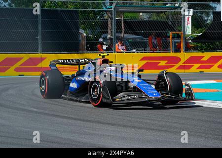 Miami, Vereinigte Staaten. Mai 2024. 04.05.2024, Miami International Autodrome, Miami, Formel 1 Crypto.com Miami Grand Prix, Foto Logan Sargeant (USA), Williams Racing Credit: dpa/Alamy Live News Stockfoto