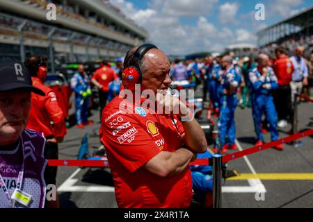 VASSEUR Frederic (fra), Teamchef und General Manager der Scuderia Ferrari HP, Porträt während des Formel 1 Crypto.com Miami Grand Prix 2024, 6. Runde der Formel 1-Weltmeisterschaft 2024 vom 3. Bis 5. Mai 2024 auf dem Miami International Autodrome in Miami, USA Stockfoto