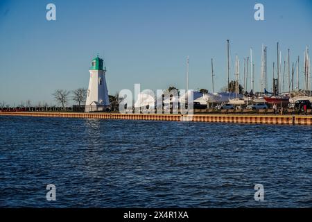 Port Dalhousie East Pier Leuchtturm in St Catharines Ontario Kanada Stockfoto