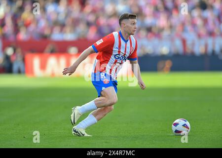 Girona, Esp. Mai 2024. GIRONA FC-FC BARCELONA 04. Mai 2024 Tsygankov (8) des Girona FC während des Spiels zwischen Girona FC und FC Barcelona, das dem 24. Tag der La Liga EA Sports im Stadtstadion Montilivi in Girona entspricht. Quelle: Rosdemora/Alamy Live News Stockfoto