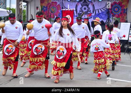 Des Moines, Iowa, USA: 5. Mai 2024 - Cinco de Mayo Festival Stockfoto