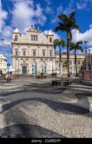 Kathedrale von Salvador, Catedral-Basílica Primacial de São Salvador, auf dem Platz Largo Terreiro de Jesus im Viertel Pelourinho, Salvador, Bahia, Bra Stockfoto