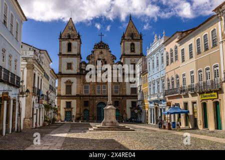 Kirche und Kloster von San Francisco im Viertel Pelourinho, Salvador, Bahia, Brasilien Stockfoto