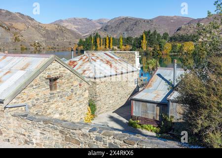 Historische Gebäude, Cromwell Heritage Precinct, Melmore Terrace, Cromwell (Tirau), Central Otago, Otago, Neuseeland Stockfoto