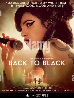 ERSCHEINUNGSDATUM: 10. Mai 2024. TITEL: Back to Black. STUDIO: Focus-Funktionen. REGIE: Sam Taylor-Johnson. PLOT: Ein nie zuvor gesehener Einblick in Amy Winehouses frühen Aufstieg zum Ruhm und die Veröffentlichung ihres bahnbrechenden Studioalbums Back to Black. HAUPTROLLE: MARISA ABELA als Poster von Amy Winehouse. (Credit Image: © Focus Features/Entertainment Pictures/ZUMAPRESS.com) NUR REDAKTIONELLE VERWENDUNG! Nicht für kommerzielle ZWECKE! Stockfoto