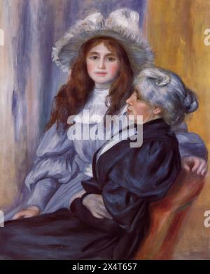 Renoir Gemälde: Berthe Morisot und ihre Tochter Julie Manet Stockfoto