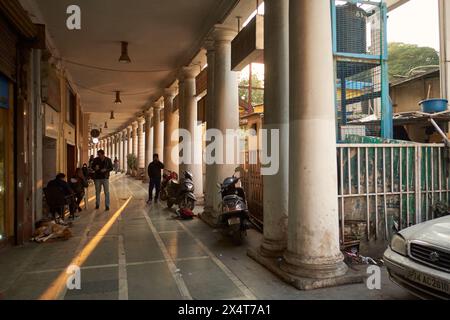 Connaught Place in Delhi ist auch als Rajiv Chowk bekannt. Es ist ein wichtiges Handelszentrum in Delhi. Stockfoto