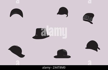 Abbildung Black Cap Symbol Design Vektor EPS 10 und JPG Stock Vektor