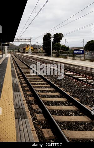 Bahnhof Bagheria, Sciliy, Italien april 2024 Stockfoto