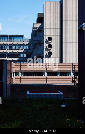 Das Panum-Gebäude (früher Panum-Institut), in dem sich die Fakultät für Gesundheit und medizinische Wissenschaften der Universität Kopenhagen befindet; Dänemark Stockfoto