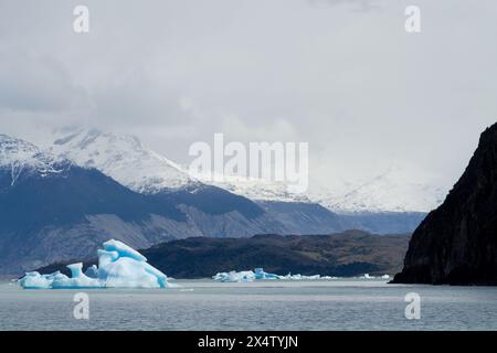 Eisberge auf Argentino See, Patagonien, Argentinien. Lago Argentino Stockfoto