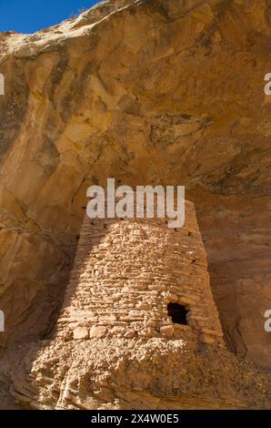 Turm Ruinen, uralten Pueblo, bis zu 1.000 Jahre alt, Bären Ohren National Monument, Utah, USA Stockfoto