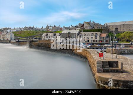 Der historische Hafen in Banff, Aberdeenshire, Schottland Stockfoto