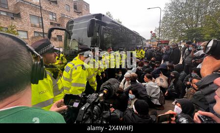 Peckham Anti-Migrantendeportationen protestieren Stockfoto