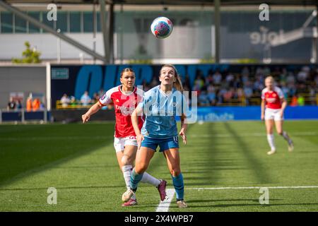 Joie Stadium, Manchester am Sonntag, 5. Mai 2024. Während des FA Women's Super League Spiels zwischen Manchester City und Arsenal im Joie Stadium, Manchester am Sonntag, den 5. Mai 2024. (Foto: Mike Morese | MI News) Credit: MI News & Sport /Alamy Live News Stockfoto