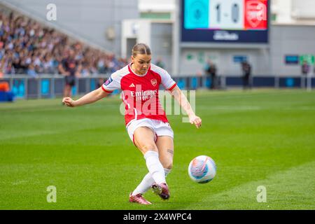 Joie Stadium, Manchester am Sonntag, 5. Mai 2024. Während des FA Women's Super League Spiels zwischen Manchester City und Arsenal im Joie Stadium, Manchester am Sonntag, den 5. Mai 2024. (Foto: Mike Morese | MI News) Credit: MI News & Sport /Alamy Live News Stockfoto