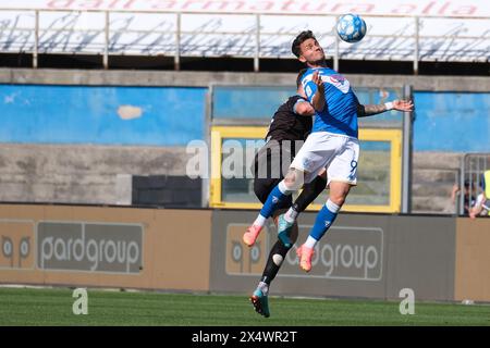 Brixia, Italien. Mai 2024. Flavio Bianchi von Brescia Calcio FC während des italienischen Fußballspiels der Serie B zwischen Brescia Calcio FC und Calcio Lecco 1912 im Mario Rigamonti Stadium am 5. Mai 2024 in Brixia, Italien. Quelle: Roberto Tommasini/Alamy Live News Stockfoto