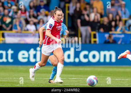 Joie Stadium, Manchester am Sonntag, 5. Mai 2024. Während des FA Women's Super League Spiels zwischen Manchester City und Arsenal im Joie Stadium, Manchester am Sonntag, den 5. Mai 2024. (Foto: Mike Morese | MI News) Credit: MI News & Sport /Alamy Live News Stockfoto