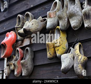 Holland, Volendam (Amsterdam), typisch holländische Holzschuhe Stockfoto