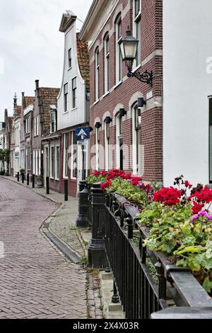 Holland, Volendam Dorf (Amsterdam), typisch holländischen Steinhäuser Stockfoto